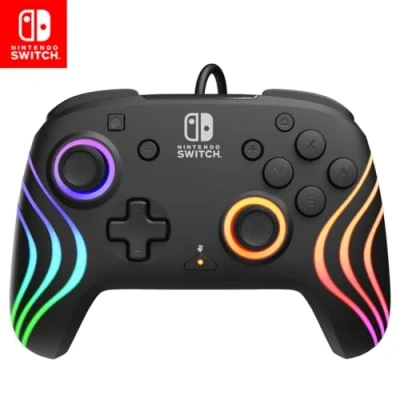 Immagine di PDP Nintendo Switch Afterglow Wave Wired Black