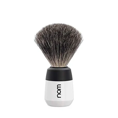 Immagine di Nom MAX Pennello da barba Pure Badger, colore: Bianco