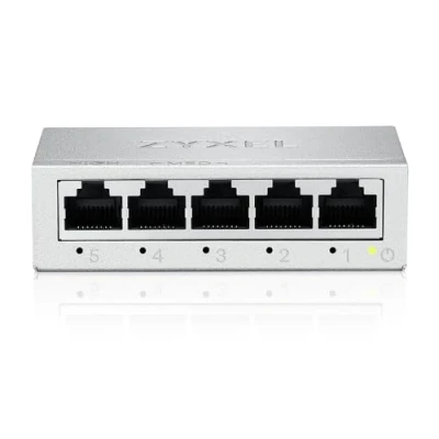 Immagine di Zyxel Switch a 5 Porte Gigabit Non Gestito Ethernet Splitter Montaggio Parete o da Tavolo [GS 105B v5]