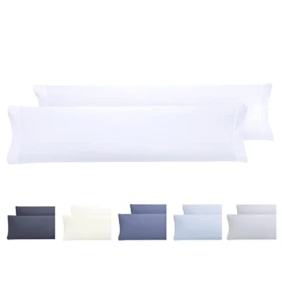 Immagine di Todocama Set di 2 federe per cuscini, in microfibra extra morbida, ipoallergenica. 120 x 40 cm bianco