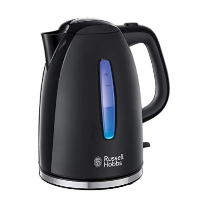 Immagine di Russell Hobbs Bollitore Elettrico 1,7 L, 2400 W Illuminazione Led Blu Ebollizione Rapida, Filtro Anticalcare Rimovibile, Indicatore Livello Dell&#039;Acqua Illuminato, Textureplus 22591 70