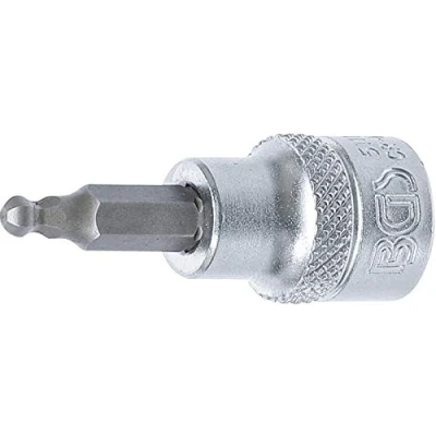 Immagine di BGS Bit inserto con testa a sfera, 4 mm, esagonale, 3/8 pollici, interna 1 pezzi, 5111