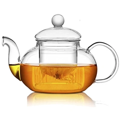 Immagine di TAMUME 1000ML Classico Teiera di Vetro con Infuser Setaccio e cap