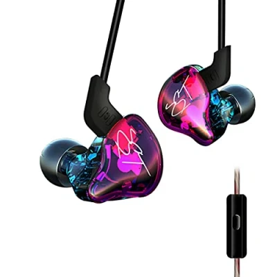 Immagine di Yinyoo KZ ZST Auricolari cuffie con Cancellazione Attiva del Rumore, Dual Driver In Ear microfono Per iPhone, Samsung, Huawei, Android spina da 3,5 mm