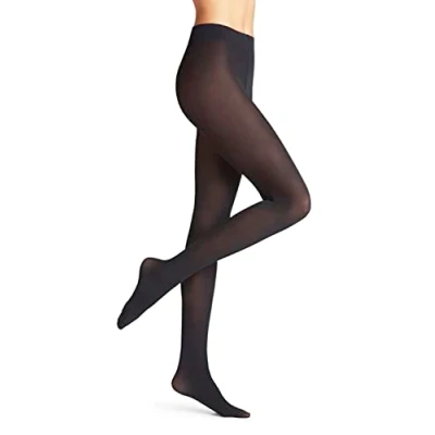 Immagine di Falke Pure Matt 50 DEN W TI Semicoprenti Tinta Unita 1 Pezzo, Collant Donna, Blu (Marine 6179) nuovo ecologico, M