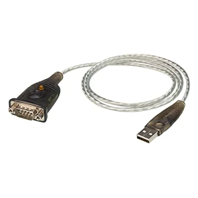 Immagine di ATEN UC232A1 AT Cavo di interfaccia e Adattatore USB RS 232 Nero, Metallico