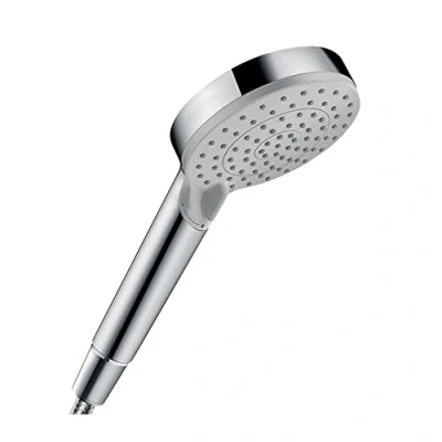 Immagine di hansgrohe Vernis Blend Doccetta per doccia a risparmio idrico (EcoSmart), Doccino con 2 getti, Soffione rotondo (⌀ 100 mm) funzione anticalcare, cromo, 26270000