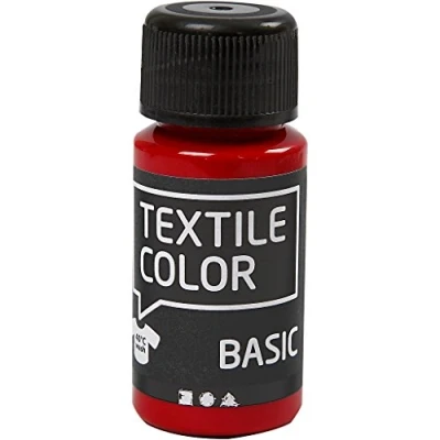 Immagine di Creativ Company 50 Pezzi di Colore Tessile, Rosso