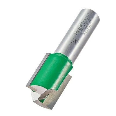 Immagine di Trend CraftPro C030CX1/2TC Fresa dritta a due scanalature, gambo da 1/2&quot;, diametro di taglio 20 mm e lunghezza 25 mm, punta in carburo tungsteno