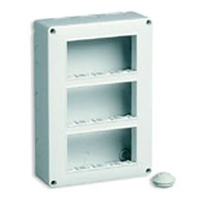 Immagine di Vimar Plana Scatole di superficie Scatola ip40 12 modulo 4 x 3 verticale serie Piatto