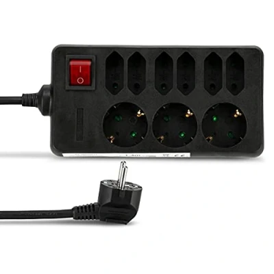 Immagine di REV 00250171 prolunghe e multiple Interno 9 presa(e) AC Nero