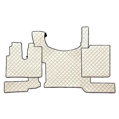 Immagine di F CORE Tappetini copricofani camion compatibile per MAN TGX 03.21 Con freno a pavimento CHAMPAGNE