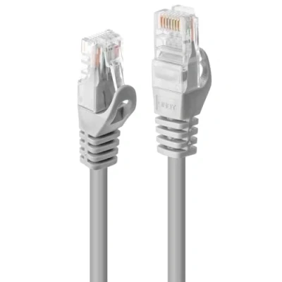 Immagine di LINDY 48402 RJ45 cavo di rete, patch CAT 5e U/UTP 2.00 m Grigio 1 pz.