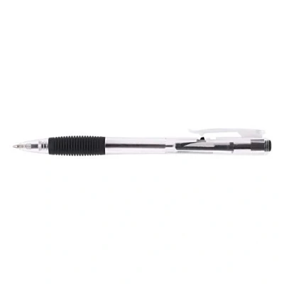 Immagine di D.RECT 311 Penna a sfera con impugnatura ergonomica, per ufficio e casa, larghezza tratto: 0,7 mm, confezione da 50 pezzi, colore: nero