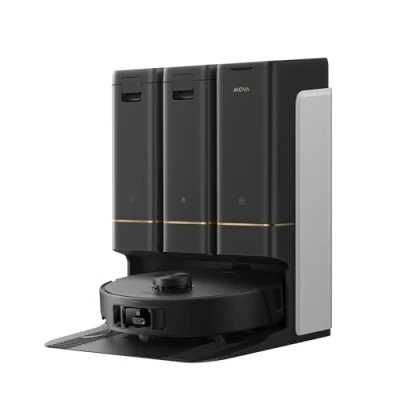 Immagine di Mova Robot aspirapolvere Z50 Ultra con efficace mocio autopulente a 36 C, aspirazione potente da 19000 Pa e rilevamento dello sporco multiplo in tempo reale