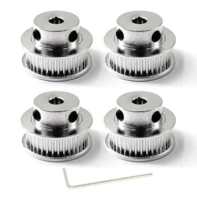 Immagine di alluminio Timing puleggia 36 denti bore 5mm Larghezza della cinghia 10mm per stampante 3d (4 PEZZI,chiave inclusa)