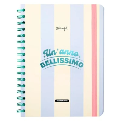 Immagine di Mr. Wonderful Agenda Wonder 2025 Settimanale Un anno bellissimo Include 8 Fogli di Adesivi e Blocchetti Note Adesive con Diverse Forme