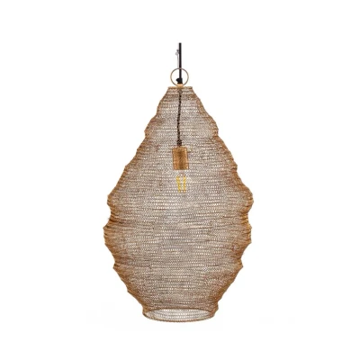 Immagine di Lindby lampada a sospensione Kaviya, Ø 40 cm, colore oro, ferro, E27