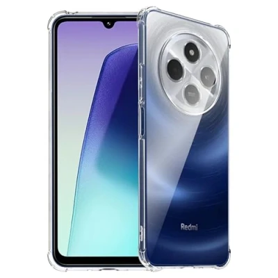 Immagine di FDHYFGDY Cover per Xiaomi Redmi 14C / Poco C75 Custodia, Custodia Telefono in Silicone Antiurto Trasparente, Protettiva TPU Trasparente