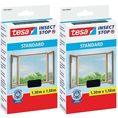 Immagine di tesa STANDARD 55672 00021 03 Zanzariera (L x A) 1500 mm 1300 Antracite 1 pz.