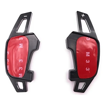 Immagine di H Customs Shifters Padlle Shifter Comandi Del Cambio Jack Di Spostamento Shift Paddle Alu Nero Compatible con golf 7 Solo GTI R Gtd Polo 2018