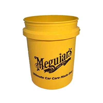 Immagine di Secchio per autolavaggio grande giallo RG203 di Meguiar 5 galloni USA (compatibile con Grit Guard/venduto separatamente