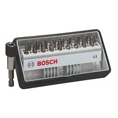 Immagine di Bosch Accessories Robust Line 2607002567 Kit inserti 19 parti Croce Phillips, Pozidriv, Esalobo Interno (TX)