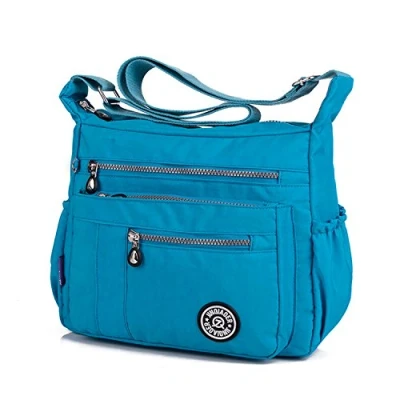 Immagine di MeCooler Borsa a tracolla impermeabile da donna, leggera, indossabile anche sulla spalla, per il tempo libero, sport, scuola, viaggi