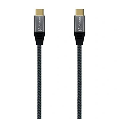 Immagine di AISENS A107 0672 Cavo USB 3.2 Gen2x2 20Gbps 5A 100W E mark, tipo C/M C/M, grigio, 1,5 m