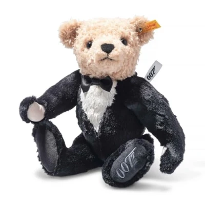 Immagine di Steiff James Bond 355691 Peluche con occhi in plastica, per bambini, ragazzi e ragazze, 30 cm, multicolore