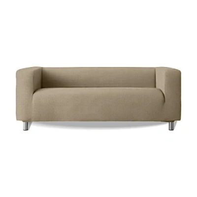 Immagine di Milica Copridivano Modello Klippan Bracci Divano Alti Tessuto elasticizzato Morbido New York Colore 18 Beige Scuro
