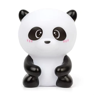 Immagine di Legami Luce notturna per Bambini, 4 Colori, Batterie incluse, 20 Ore di Autonomia, 9x11,5 cm, Tema Panda
