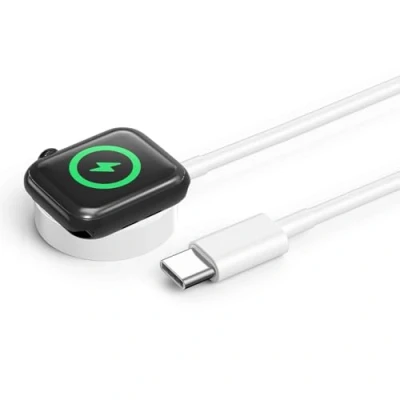 Immagine di Caricabatterie per Apple Watch, Cavo di Ricarica Magnetico USB C iWatch, Stazione Wireless Portatile compatibile con Watch Series Ultra/Ultra2/10/9/8/7/6/5/4/3/2/1/SE, 3,3ft
