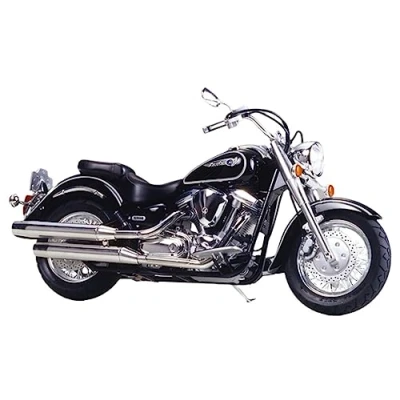 Immagine di Tamiya Modellino Yamaha XV1600 Road Star, Scala 1:12, Colore Bianco/Nero
