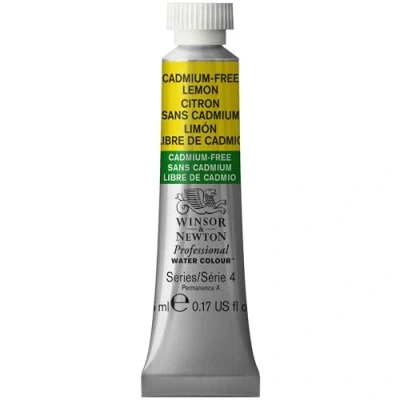 Immagine di Winsor &amp; Newton Professional Vernici ad acquerello, vivaci e resistenti alla luce, pigmenti per artisti, TUBO 5 ML, colore: Giallo Limone Privo Di Cadmio