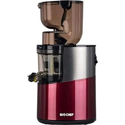 Immagine di BioChef Atlas Whole Slow Juicer Pro estrattore di Succo, 400 Watt, 40 RPM, a freddo. Garanzia vita sul motore Rosso