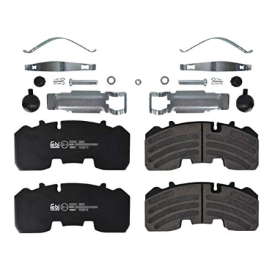 Immagine di FEBI BILSTEIN 16607 Kit pastiglie freno Assale anteriore, posteriore senza contatto segnalazione usura con materiale di fissaggio