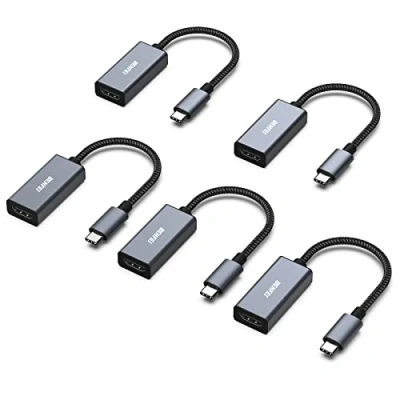 Immagine di BENFEI Adattatore USB C a HDMI 4K, 5 Confezioni Tipo [Compatibile Thunderbolt 3/4] per iPhone 15 Pro/Max MacBook Pro/Air 2023 iPad Pro iMac S23 XPS 17 e altro