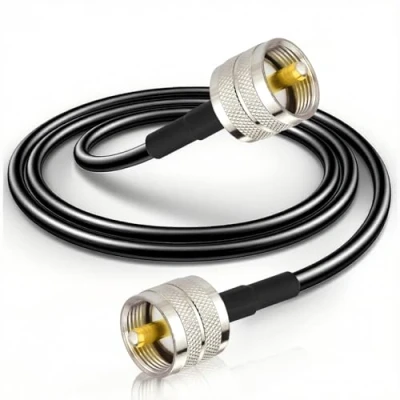 Immagine di Bingfu Cavo Prolunga PL259 RG58 2m Maschio a Coassiale per CB VHF UHF Ham Radio Amatoriale Mobile Antenna Rosmetro Misuratore SWR di Potenza Amplificatore Lineare Carico Fittizio