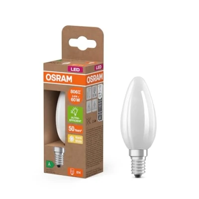 Immagine di OSRAM 4099854255717 LED (monocolore) ERP A (A G) E14 Forma di candela 3.8 W = 60 Bianco caldo (Ø x A) 35 mm 1 pz.