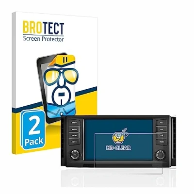 Immagine di brotect Pellicola Protettiva per Seat Leon 5F 2018 Media System Plus 2016 8&quot; Protezione Schermo (2 Pezzi) [Trasparente, Anti Impronte]