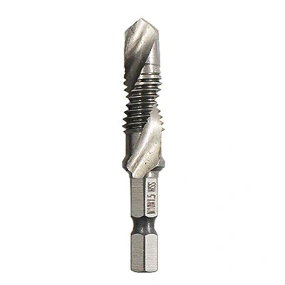 Immagine di BOZONLI Punte ad Attacco esagonale, M10 Trapano Maschi, Countersink Tap Drill Bit HSS Imposta Combinazione Filettare Innesto Esagonale