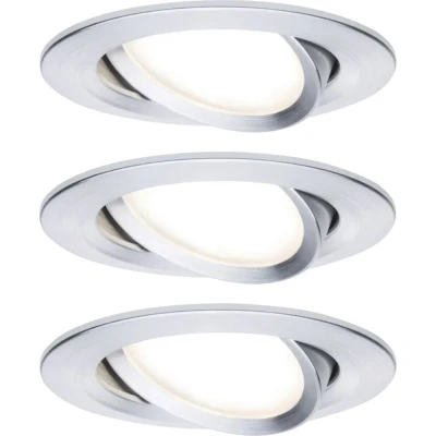 Immagine di Paulmann 93487 Nova Lampada da incasso Kit 3 LED (monocolore) 18 W Alluminio (tornito)
