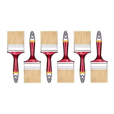 Immagine di HARDY WORKING TOOLS Pennellesse Set 6 sezioni, pezzi 75 mm Larghezza, Pennello con manico in legno, di verniciatura Serie *33*, 6PCS, Pennellessa kit A0200 330630