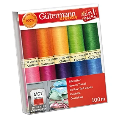 Immagine di Gutermann Set di fili multicolore, 2 x 10 11,5 cm