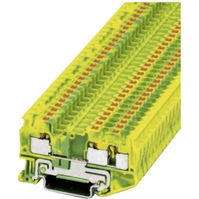 Immagine di Phoenix Contact PT 4 TWIN PE 3211780 Morsetto triplo di protezione Numero Poli (num): 3 0.2 mm² Verde, Giallo 1 pz.