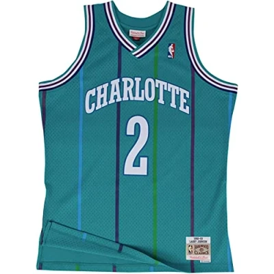 Immagine di MITCHELL &amp; NESS Canotta Basket Uomo nba Swingman Jersey Hardwood Classics no 2 Larry Johnson 1992 93 Chahor L