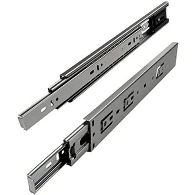 Immagine di SOTECH 4 paia Guide ad estrazione totale KV2 45 H45 L450 SE con meccanismo di chiusura automatica, altezza mm, lunghezza 450 estraibile telescopico caricabile fino a kg