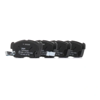 Immagine di DELPHI LP1442 Kit pastiglie freno con segnalatore acustico usura lamierino anticigolío senza accessori SUZUKI: Ignis 2, III, Celerio
