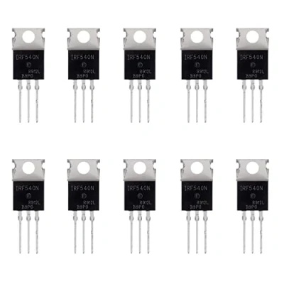 Immagine di BOJACK IRF540 MOSFET Transistor IRF540N 33 a 100 V di potenza canale N TO 220AB (confezione da 10 pezzi)